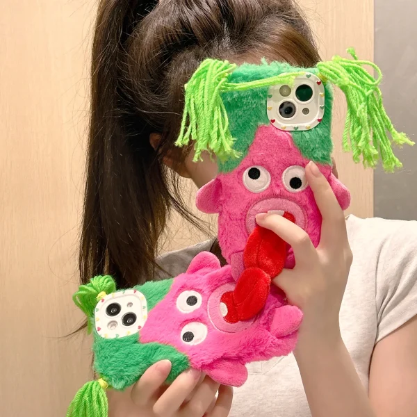 Doll with Magnetic Tongue Case for iPhones