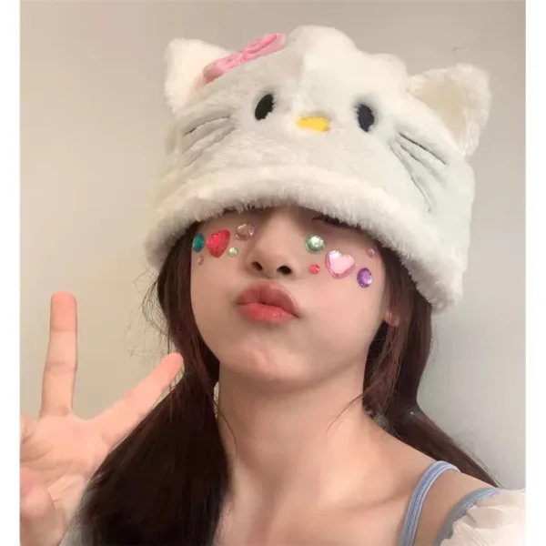 Kawaii Plush Hello Kitty Winter Hat