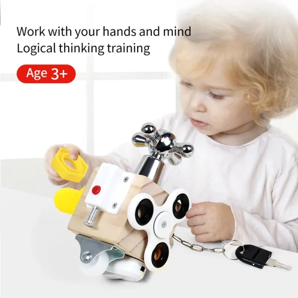 Wooden Kids Busy Cube