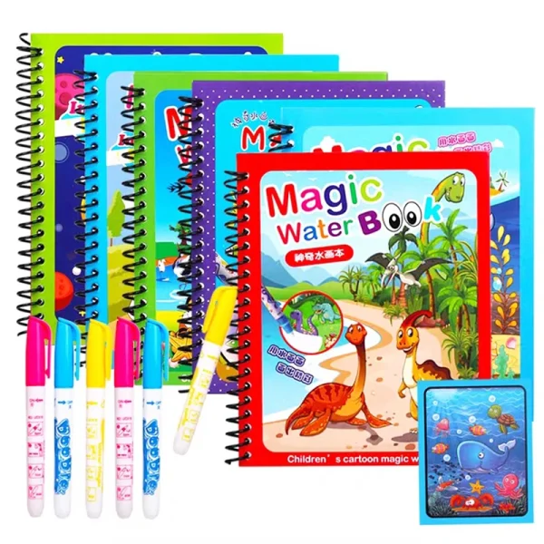 Magic Water Drawing Reusable Coloring Book