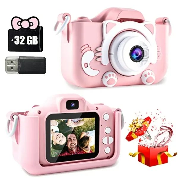 Mini Camera Kids Toy with 32GB SD Card