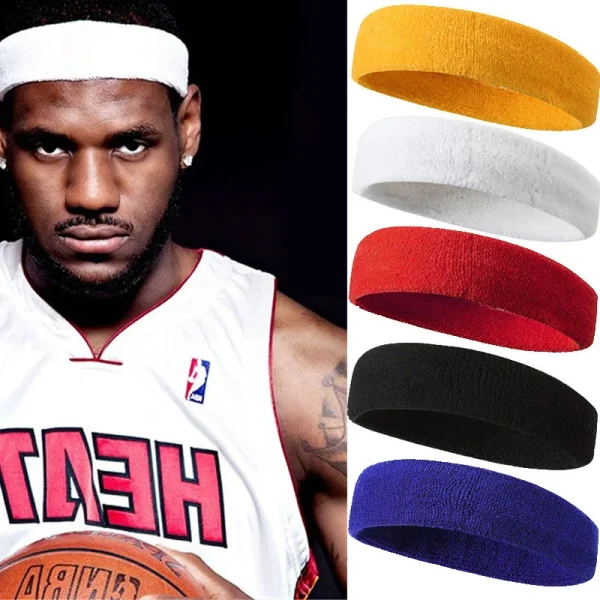 Solid Color Sports Headband for Running