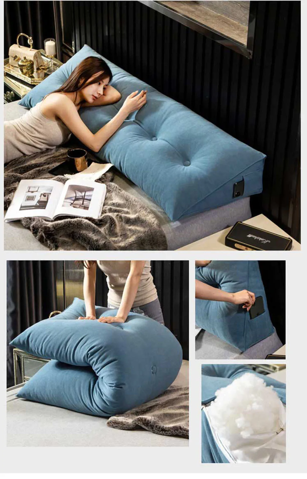 Giant cushion clearance bed