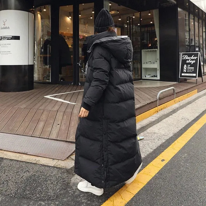 Korean Super Long Puffer Cotton Jacket - Juhi