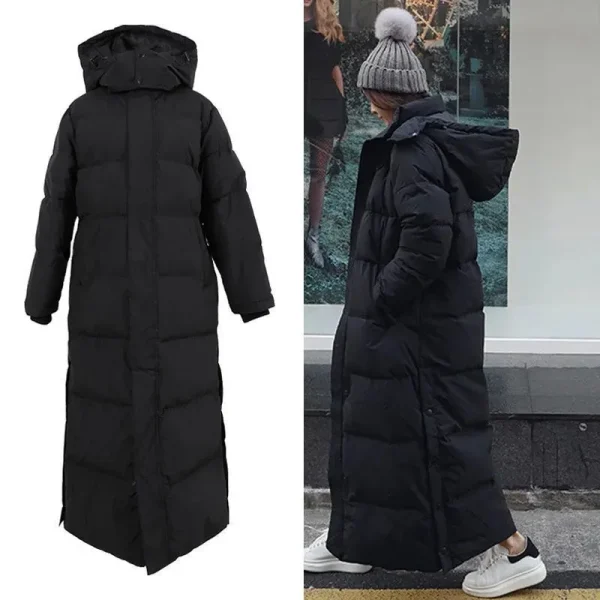 Korean Super Long Puffer Cotton Jacket