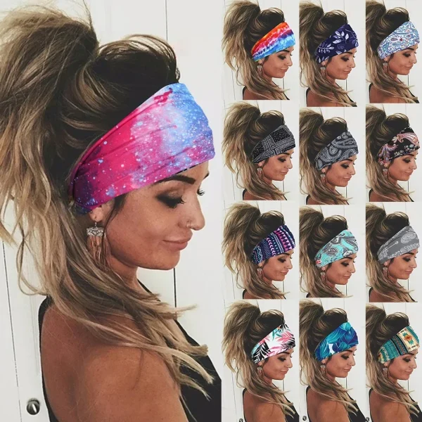 Colorful Yoga Sweat Headbands