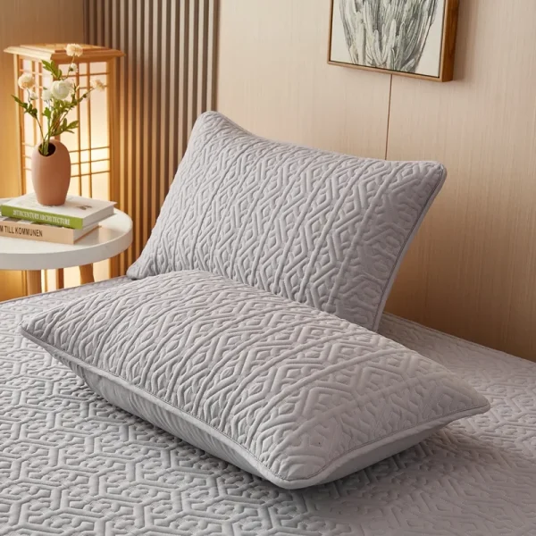 Moisture & Sweat Proof Jacquard Fabric Pillow Cover 48x74cm