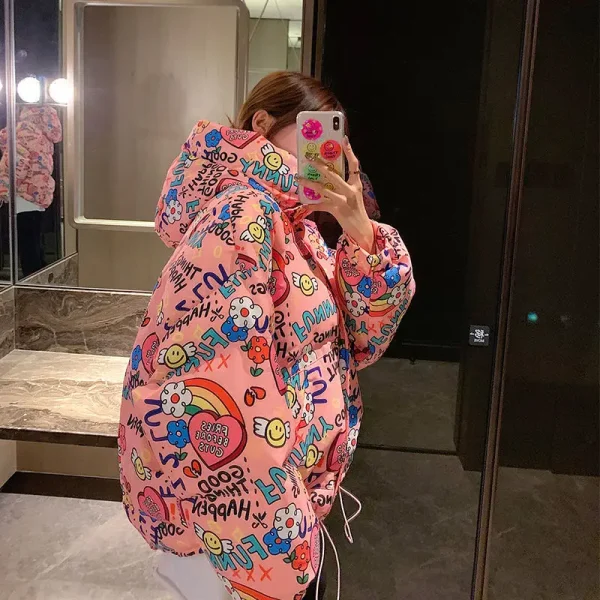 Graffiti Doodle Women Jacket