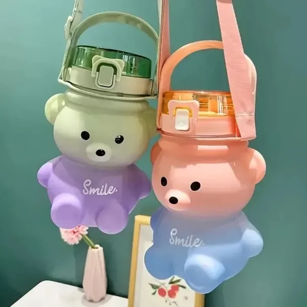 Kawaii Little Bear Gradient Lovely Water Bottle