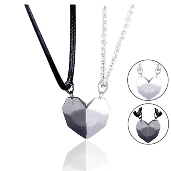 Magnetic Heart Pendant Necklace Gifting