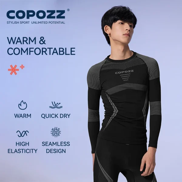 Quick Dry Compression Ski Thermal Vest Sets