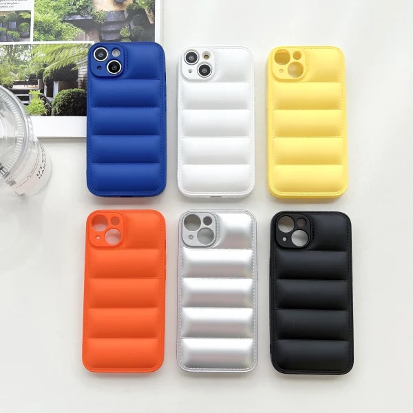 Puffer Jacket Soft Silicone Phone Case For iPhone