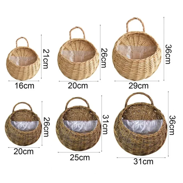 Rustic Pastoral Flower Baskets