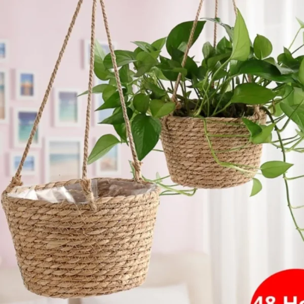 Jute Garden Hanging Planter Basket
