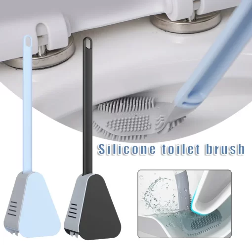 Silicone Toilet Brush UK with Holder