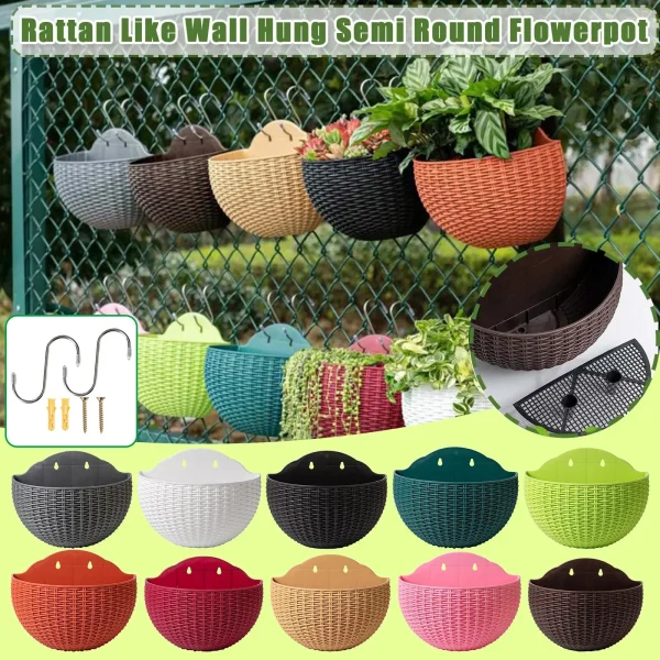 Circular Hanging flower baskets