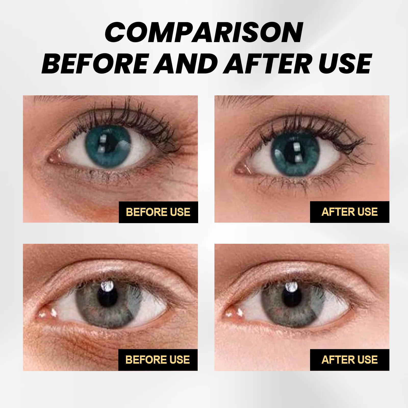 Visible reduction in fine lines and wrinkles around the eyes after using EELHOE Anti Wrinkle Eye Cream