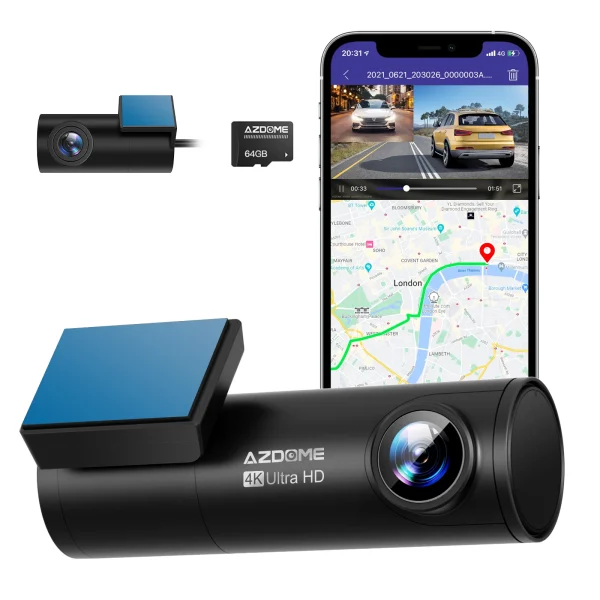 AZDOME M300S Car Dashcam 4K