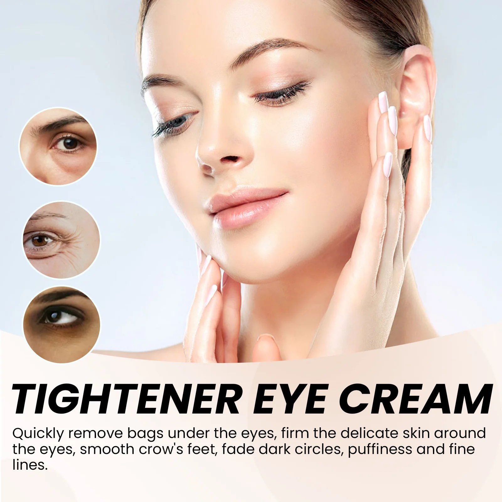 Close-up of key ingredients, including antioxidants and moisturizers, in EELHOE Anti Wrinkle Eye Cream