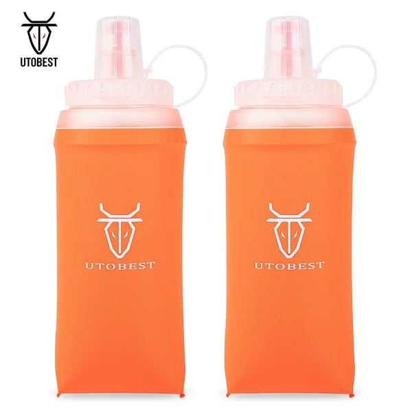 UTOBEST 350ml/500ml Silicone Soft Flask Foldable Water Bottle