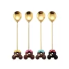 B 4PCS Gold Spoon