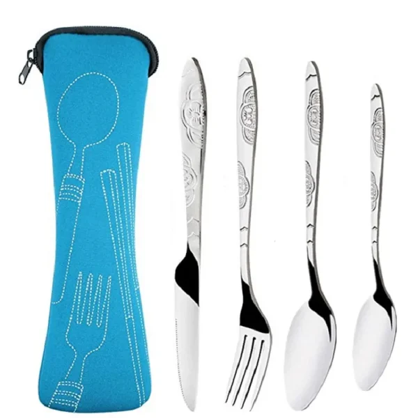 Portable Printed Cutlery Set 4Pcs/3Pcs