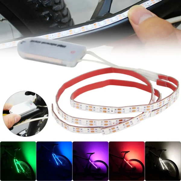 Strip Decorative Green/Blue Bicycle Lights 70 LED