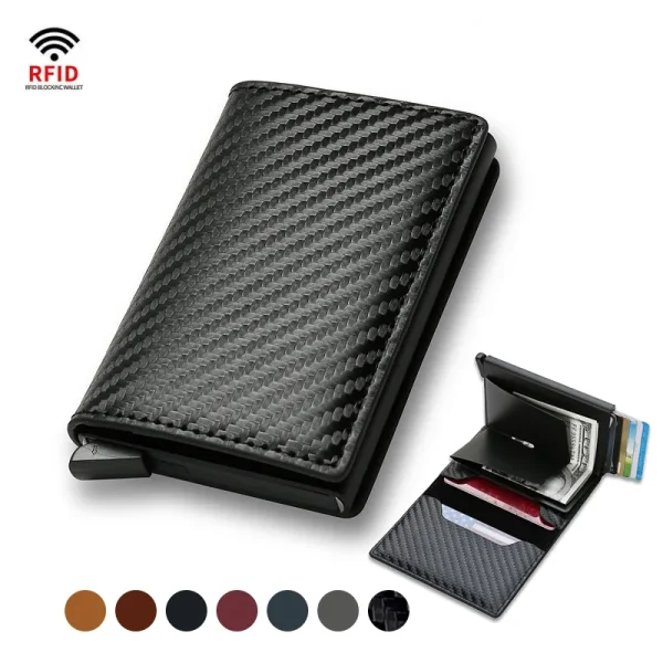 Carbon Fiber Credit Card Holder Wallet for Men
