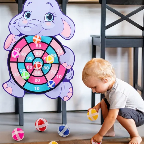 Animal Dart Board Sticky Ball Game