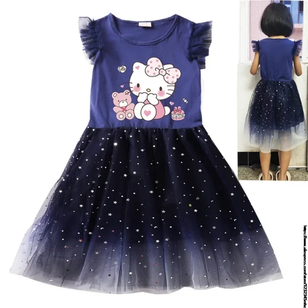 Cute Princess Hello Kitty Party Dress