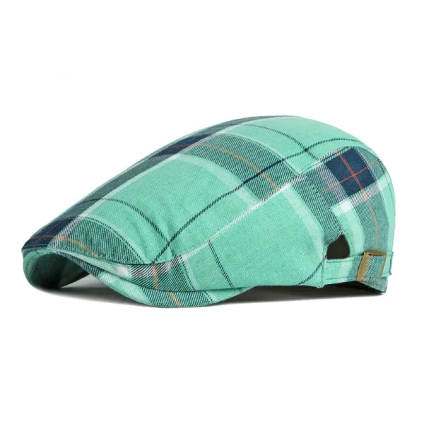 Trendy joker Cotton Plaids Cap