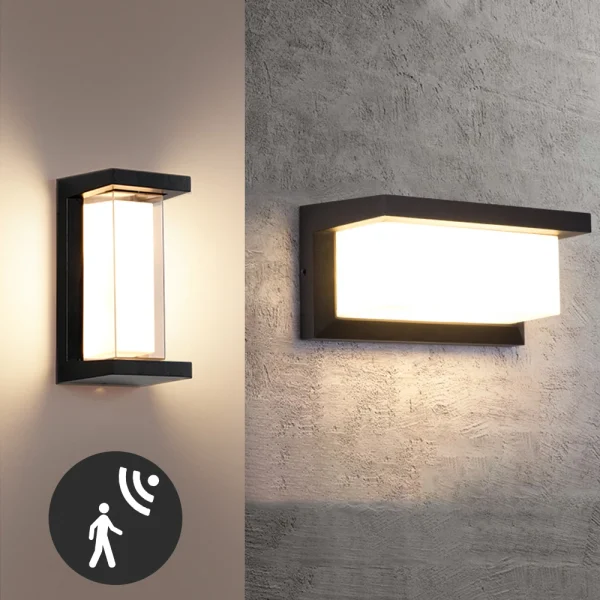 Stylish Outdoor Wall Sensor Porch  Sconce