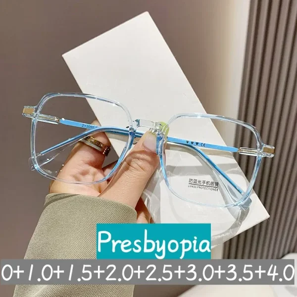 Large Square Anti-blue Unisex Reading Glasses
