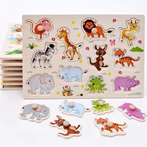 Montessori Jigsaw Child Puzzle Wooden
