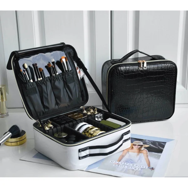 Trendy PU Leather Cosmetic Bag For Women
