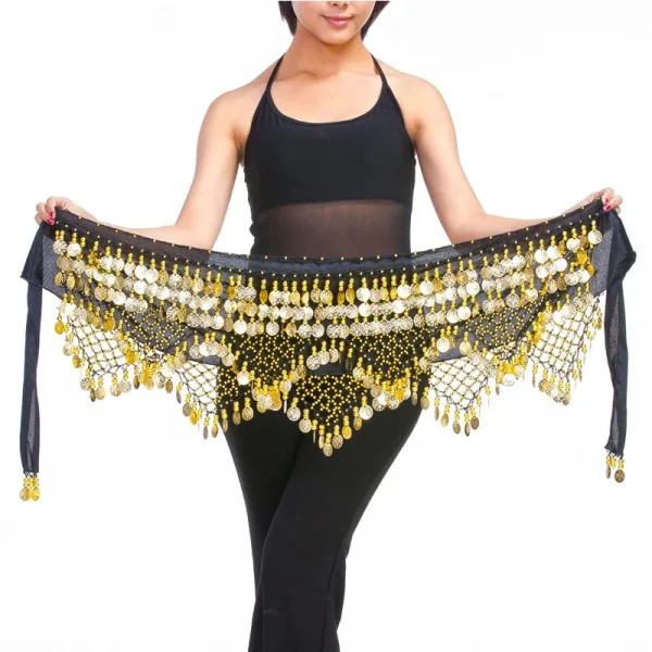 Belly Dance Hip Scarf Coins Belt