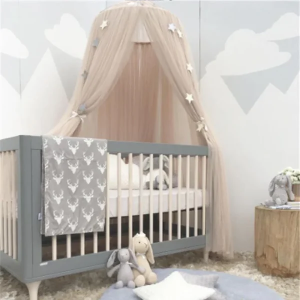Nordic Princess Crown Crib Mosquito Net 7-layer Mesh