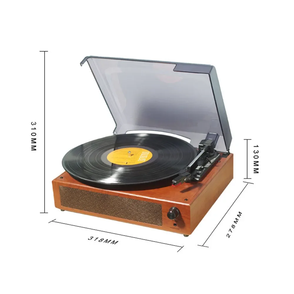 size specs of Portable Record Player UK