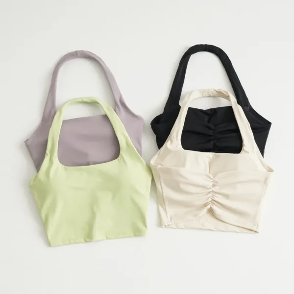 Sexy Halter Padded Athletic Sport Bra Top