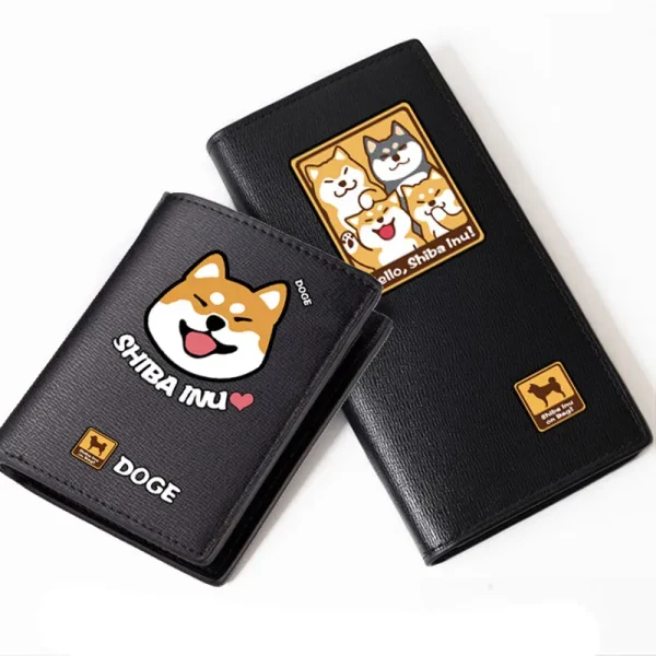 Shiba Inu Funny Doge Print Long Wallet