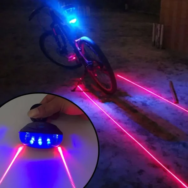 Waterproof Laser Safety Warning Bicycle Lights