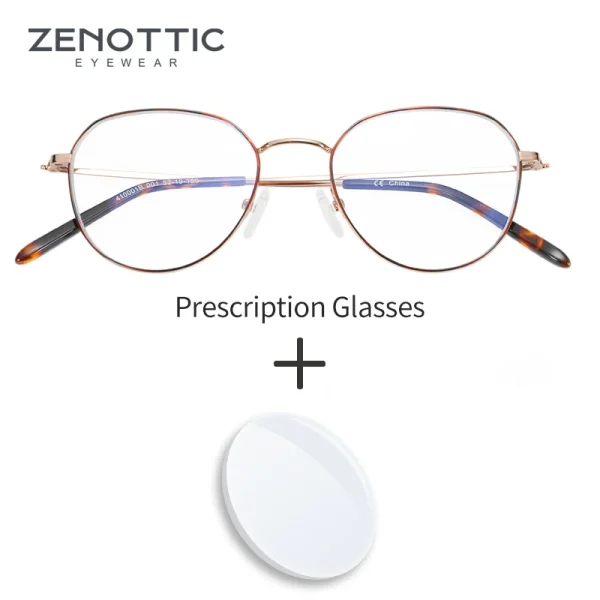 Alloy Round Prescription Glasses