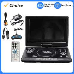 Portable DVD Player with Screen UK 9.8inch