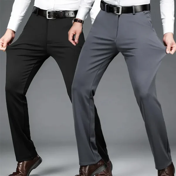 Men's Stretchable Comfy Summer Thin Business Casual Suit Pants