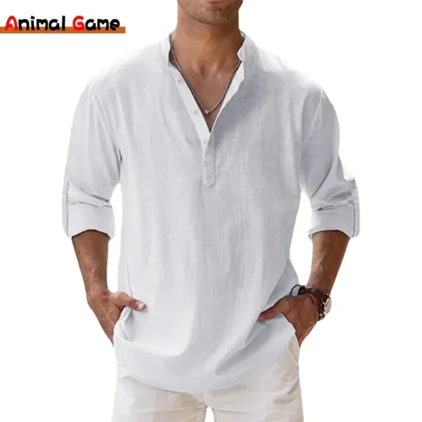 Premium Summer Cotton Linen Shirts for Men