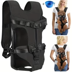 Dog Carrier Backpack Adjustable Hands-Free Rucksack