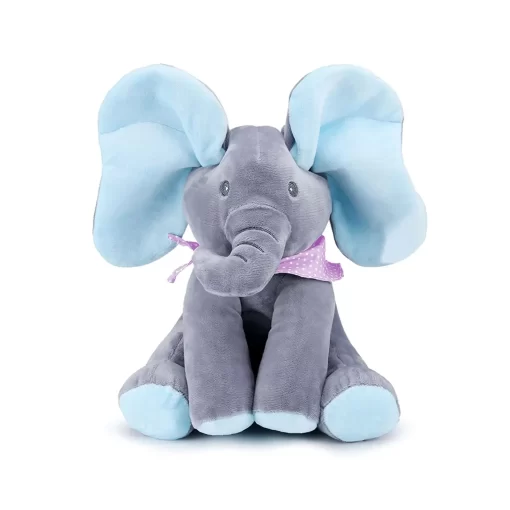 Electronic Peek A Boo Elephant Plush