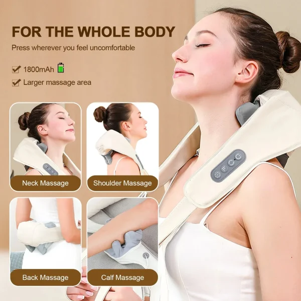 Foreverlily Wireless Neck Shoulder Cervical Relaxing Massager