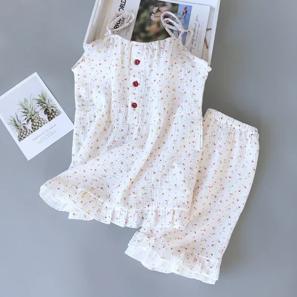 Ladies Printed Nightwear Comfort Casual 100% Cotton Women's Pajamas