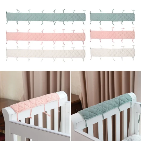 Cotton Teething Crib Cot Rail Protection Wrap Bumper